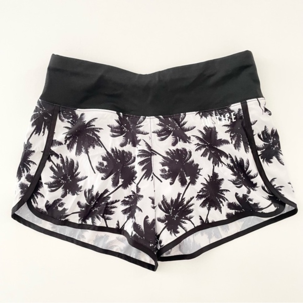 SOLD - Justice Palm Running Short Girls 14/16 Black White NWT